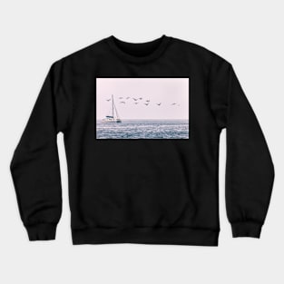 Boat and Pelicans Crewneck Sweatshirt